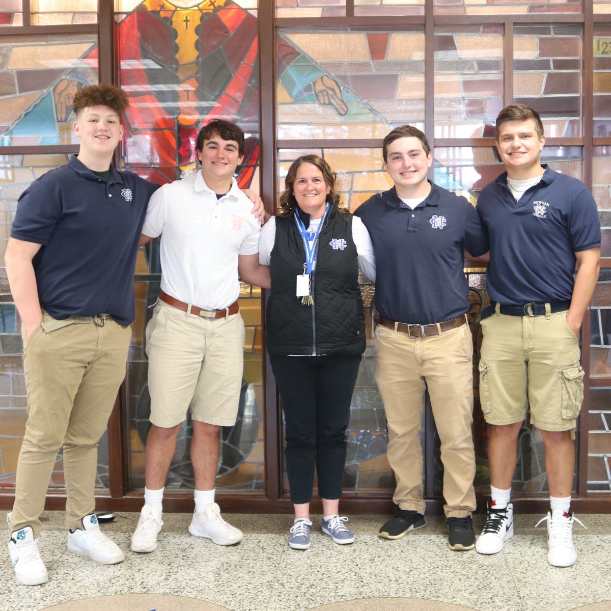 NewmanCCHS's tweet photo. Congratulations, Mrs. Oetting! Honorary Captain for tonight's football game! https://t.co/D5l7Y8Ql6f #GoComets #RollOnBlueMachine https://t.co/n3CFDa0n8P