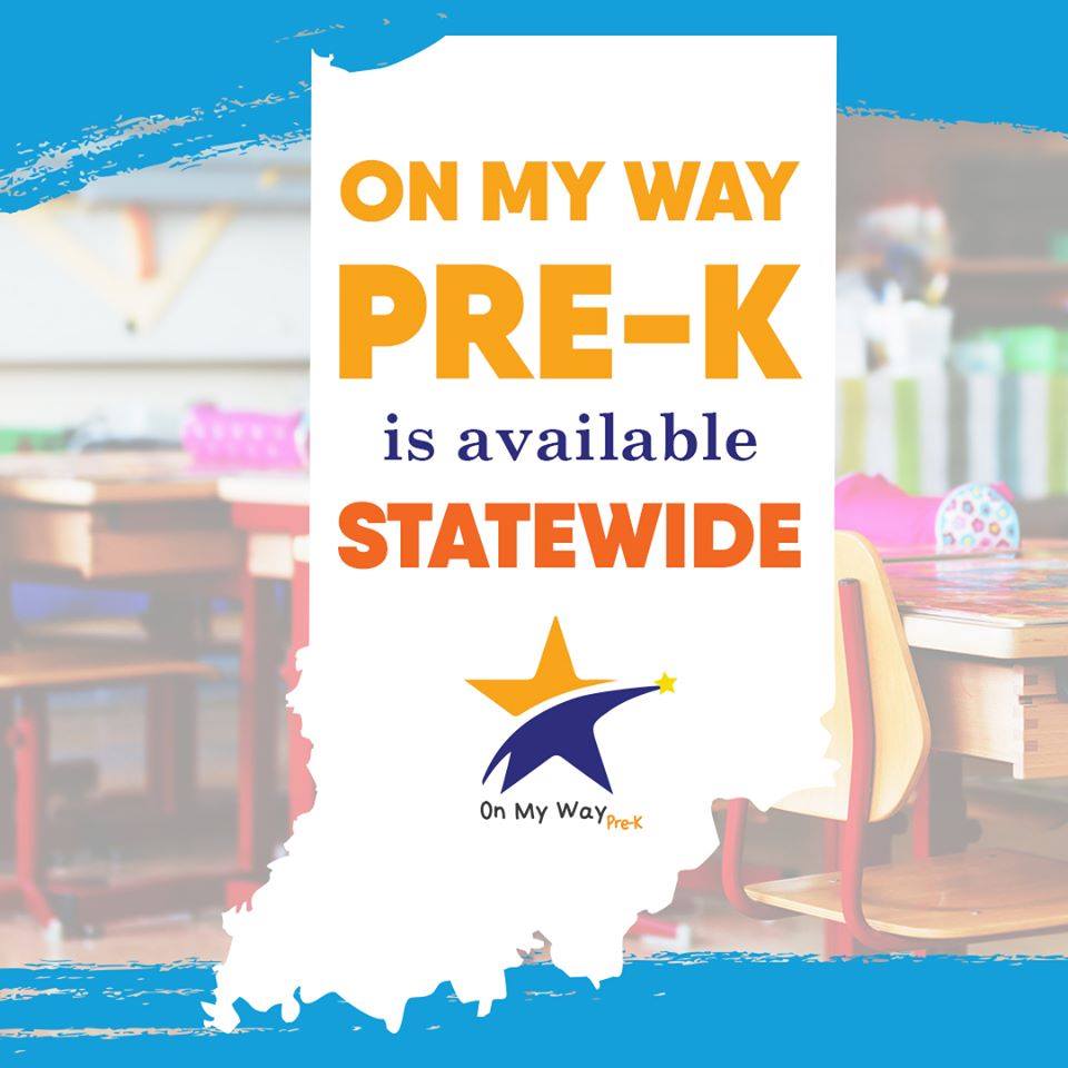Do you live in Indiana? Then you and your child are eligible to apply for On My Way Pre-K, which offers FREE, high-quality pre-K statewide. Applications for the 2021-22 On My Way Pre-K year open May 3 and will be available online at OnMyWayPreK.org.