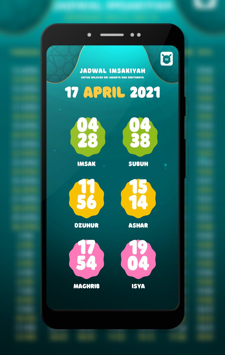 Jadwal imsakiyah untuk esok hari tanggal 17 April 2021

Gimana puasa hari untuk temen temen Mi Fans?
Semoga tetap semangat ya gaes menjalaninya.