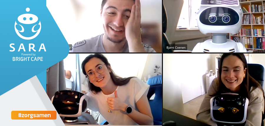 We hadden een bijzondere gast tijdens onze #dailystandup vandaag! 😃🤖

#zorgrobot #bijzonderegast #staytuned