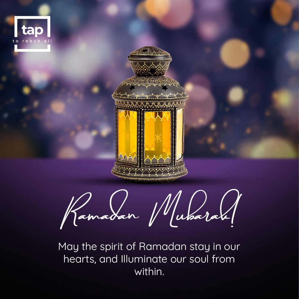 Ramadan Mubarak! We wish you a blessed and Happy Ramadan!

#ramadan #ramadankareem #TapToReachAll
