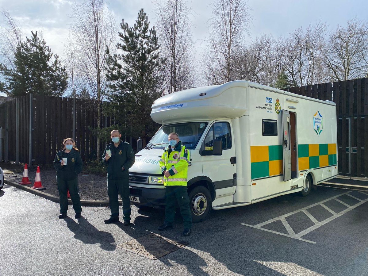 Keep a look out for our Health and Wellbeing mobile unit. 
We will be out and about whenever possible providing refreshments to our staff and volunteers. 
#OneTeam 

<a href="/YorksAmbulance/">Yorkshire Ambulance</a>