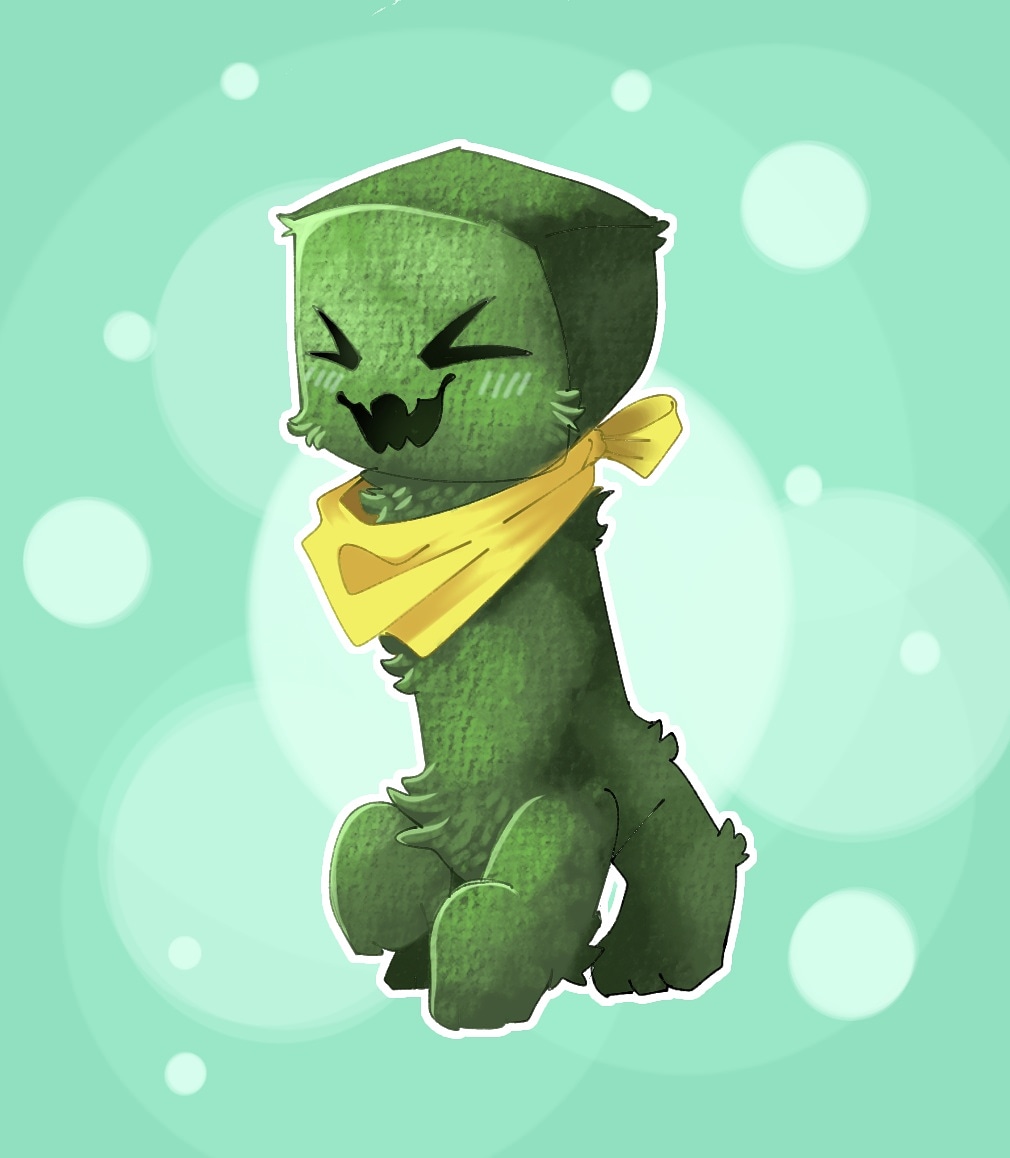 Minecraft Baby Creeper by Shark_Byte