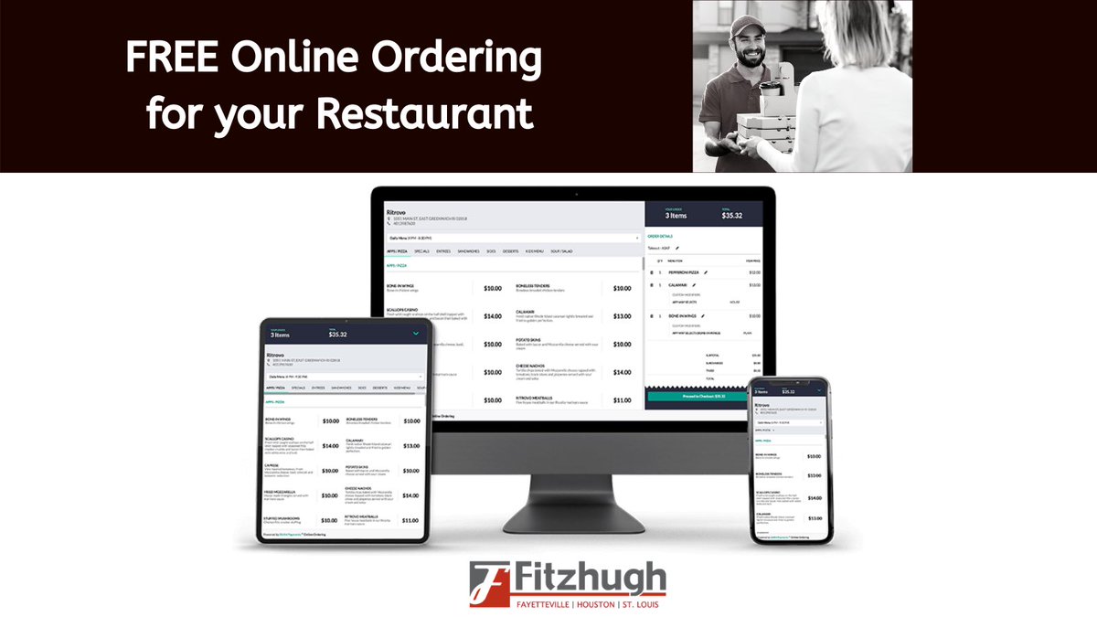 FitzhughPOS's tweet image. SkyTab Online, a FREE online ordering solution seamlessly integrated with your POS System! Contact us today to learn more. fitzpro.com 800-722-1321  #fitzhughpointofsalesolutions