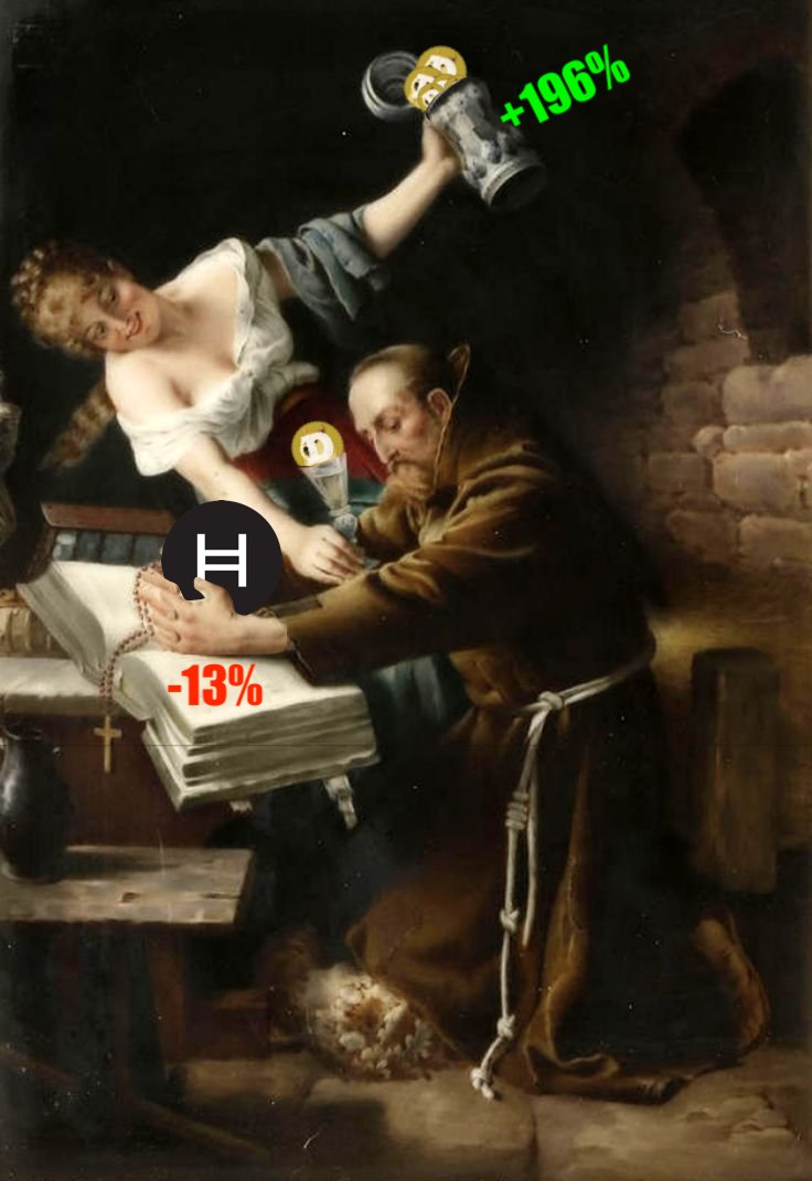 oliver_hbar's tweet photo. Well done to all $DOGE holders who made bank today, but it is discouraging to see a meme take #5.

A message to all of the #hbarbarians: utility will always beat memes in the long run.  Keep the faith, and your patience will be rewarded.

$HBAR #hederahashgraph #utilityovermemes https://t.co/CcDktX05Ya