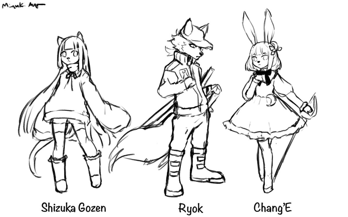 Miyukiaya125V's tweet image. #LoversOfAether
#RivalsOfAether 

Old art and OCs I did for this game!
Maybe I should start making concepts for them.