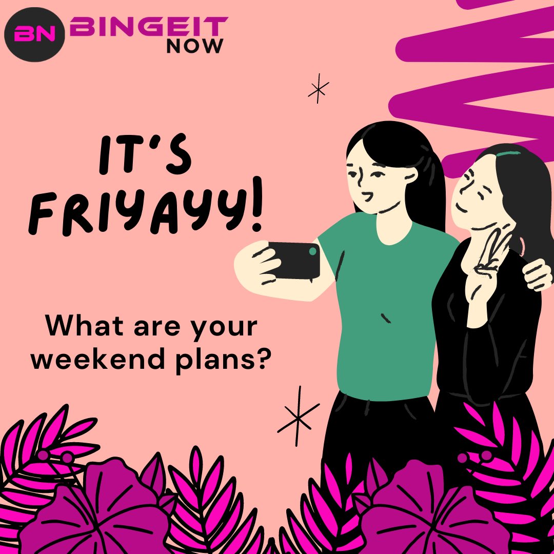 BingeitNow's tweet photo. What are your weekend plans? 🍕 📺 
Comment below!
.
.
#friends #friyay #friyayvibes #weekend #weekendparty #weekendvibes #weekendmood #vibes #goodvibes #party #partymood #fridaynight #magicmoments https://t.co/adQdVW7qmb