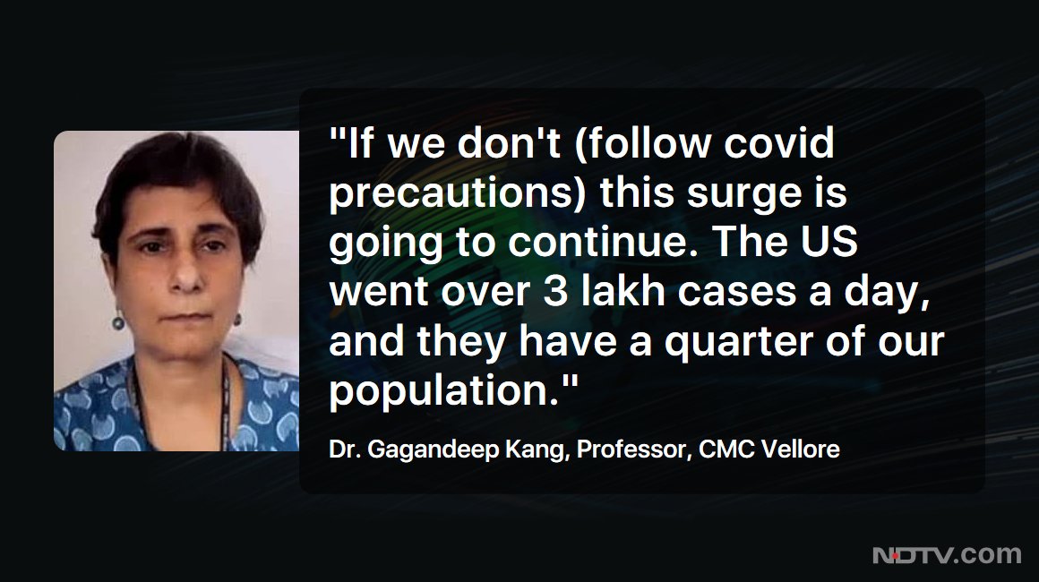 Ndtv Onreality Check Dr Gagandeep Kang Professor Cmc Vellore On Her Concerns Regarding The Surge In Covid 19 Cases Across The Country Covid19 T Co 6ttjpzsadm Twitter