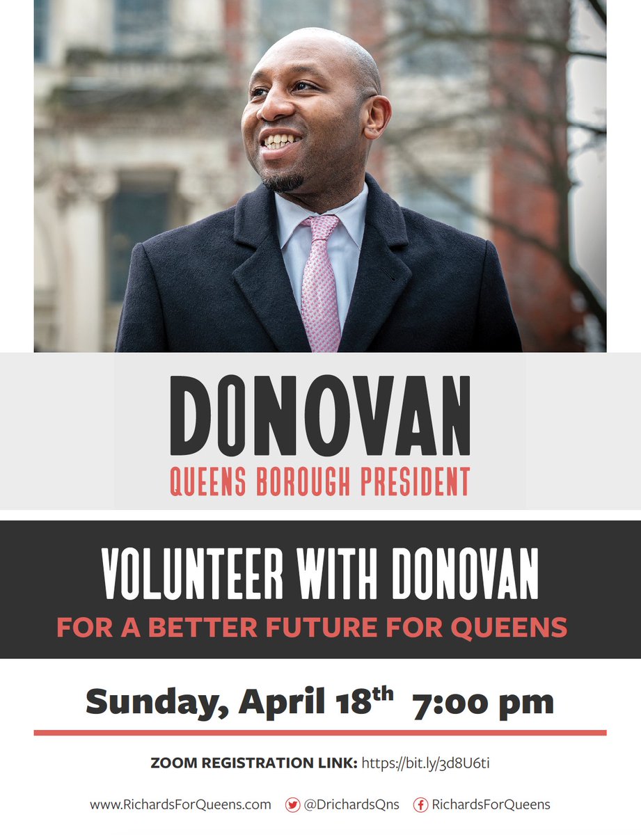 RichardsForBP's tweet photo. Only days left! 

Register for our first ever volunteer kick-off event this Sunday at 7pm now: https://t.co/WDvxUGDcvb 

See y'all there! https://t.co/N6dCx448J1
