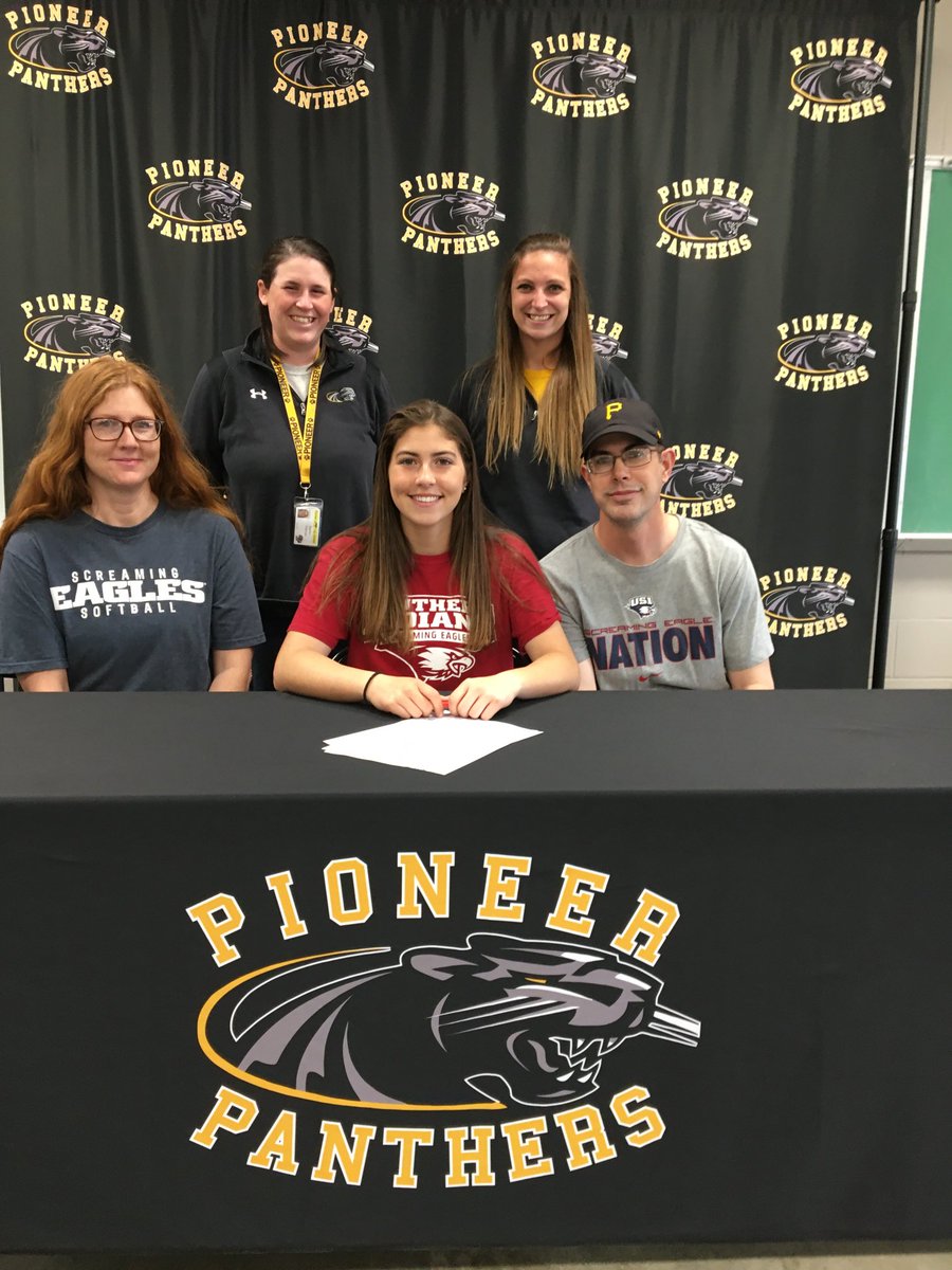 Congratulations to ⁦<a href="/PioneerJrSrHigh/">Pioneer Jr/Sr High</a> student-⁩athlete Hailey Gotshall for continuing her academic &amp; athletic career at ⁦<a href="/USIedu/">University of Southern Indiana</a>⁩!  She will play 🥎 for ⁦<a href="/USISOFTBALL/">USI SOFTBALL</a>⁩.  Tino is a sensational multi-sport athlete &amp; currently ranked #3 in her class academically.
