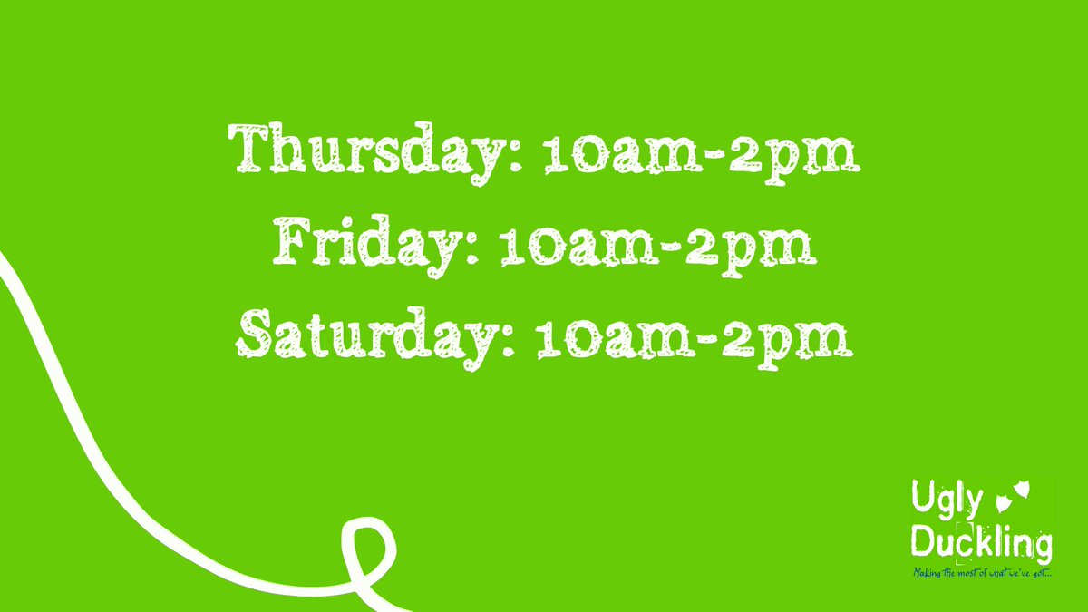 Not managed to visit the shop since we reopened? Come and see us tomorrow, we're open from 10am.

These will be our normal opening hours going forward.