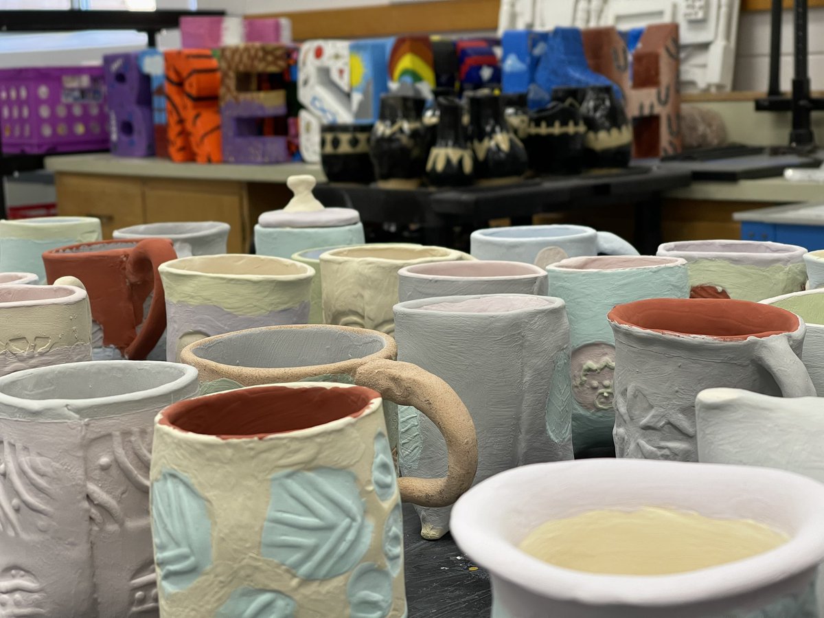 robajohnart's tweet photo. So excited to be back at school this week. So much work getting done. My intro students alone making great progress. https://t.co/mILpXXkpJl