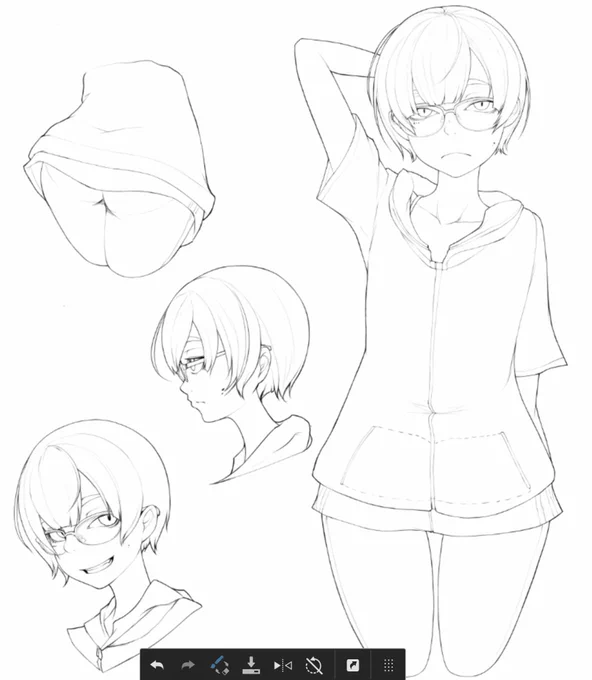 描き足してる 