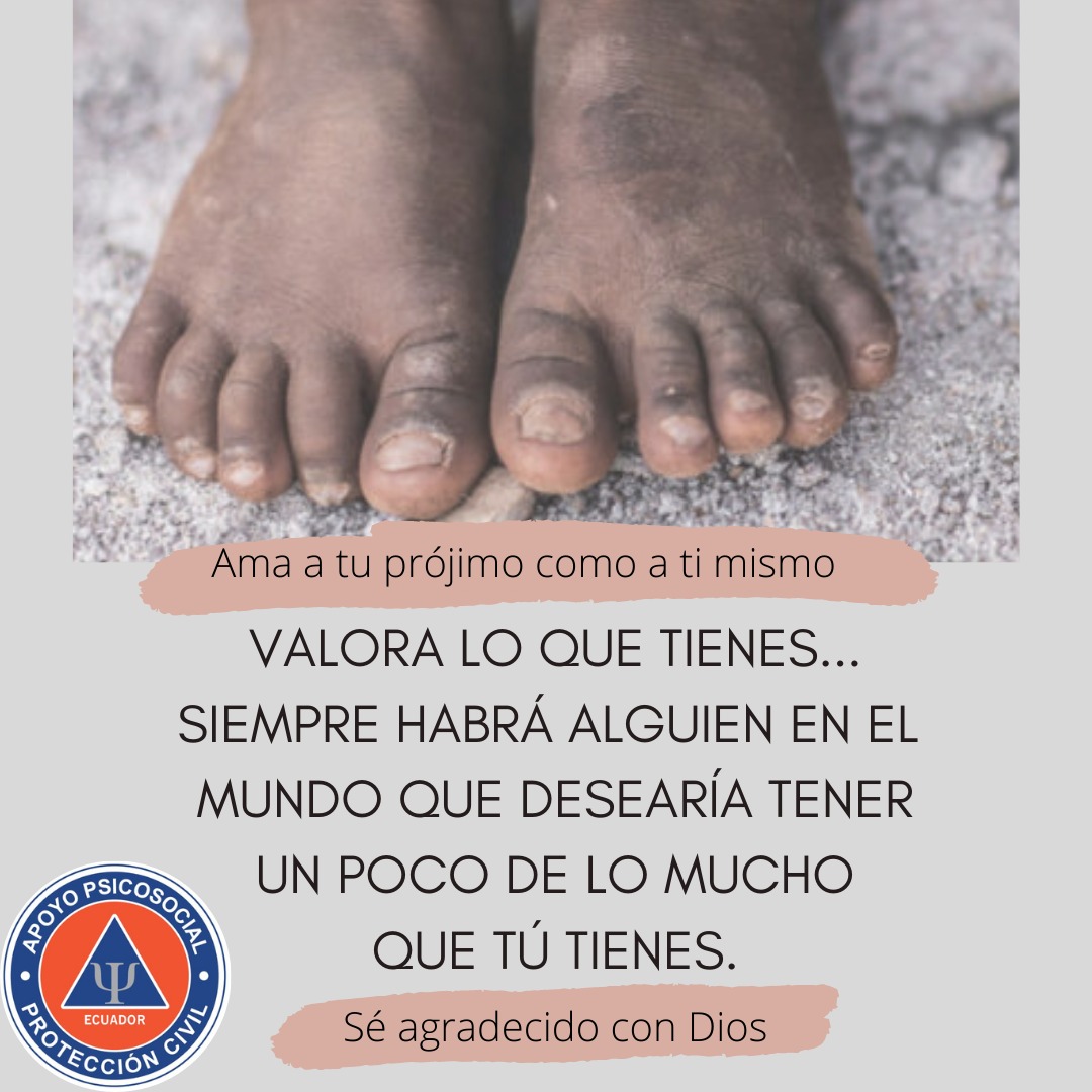 CivilEcuador's tweet photo. Un aporte de la Brigada  Apoyo Psicosocial Voluntariado Protección Civil SNGRE. #proteccióncivilecuador #SoyVoluntario https://t.co/dJeNBrHwMn