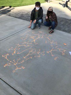 UTC_Chem_Phys's tweet image. Our CHEM 4320 students decorated the sidewalk outside the @UTC_UC with proposed mechanisms for organic reactions mediated by transition metal catalysts using chalk. #ExperientialLearning #MocsMaskUp