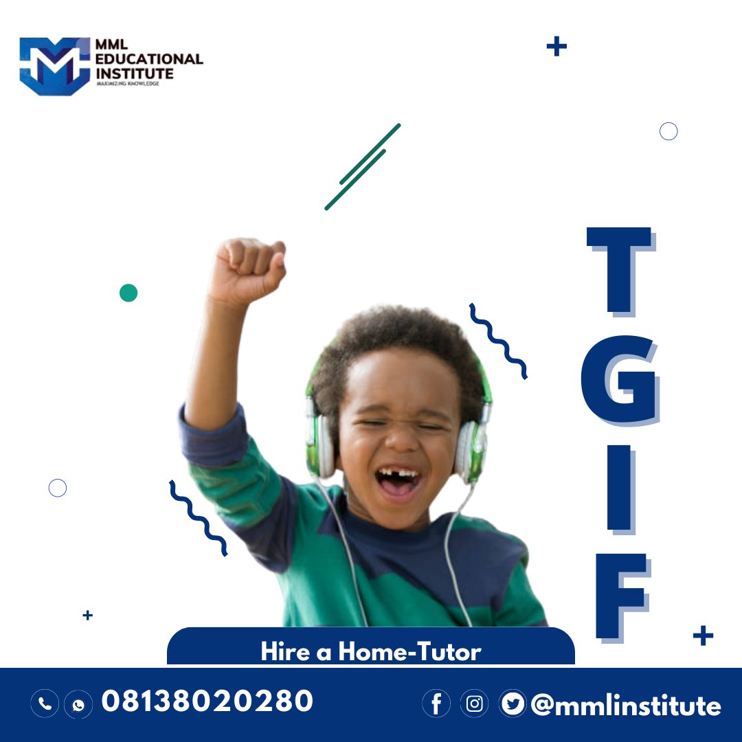 MMLInstitute20's tweet photo. It's Friday! Don't forget to have fun and ease yourself of the week's stress.

PS: Our one month free tutoring promo is still on. Call us or send a DM to get started.
#Tgif #fun #FridayFun #Hometeacher #mmltutors #childrenfun #homelesson #Homeclass #privatelessom https://t.co/B1F42pmbAz