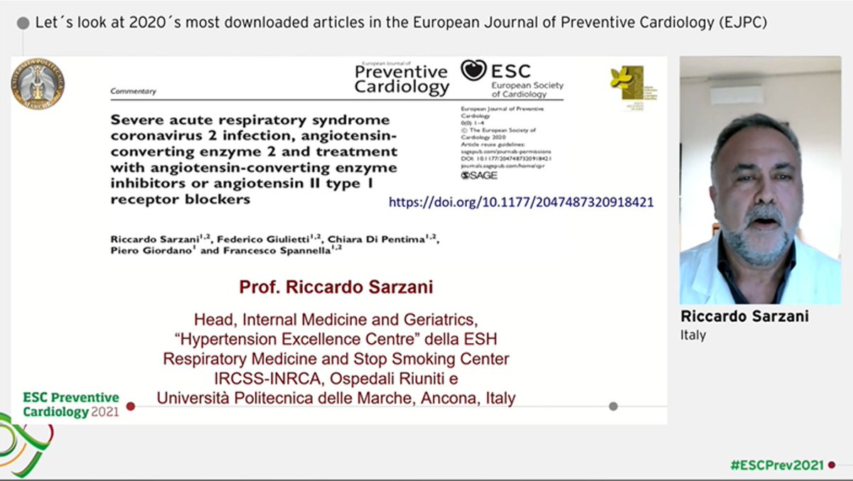 vass_vassiliou's tweet photo. Most downloaded from EJPC @m_piepoli Unsurprisingly ACE 2 in #Covid downloaded a lot!!! A topic close to my heart! #ESCPrev2021 DON'T STOP ACE/ARB! They are safe and could be helpful!! #epeeps #cardioed https://t.co/GKvyO8MaQ8 &amp; https://t.co/gTQeckSQxo @BenSaaud @ShraboniGhosal https://t.co/anwajIPEgL