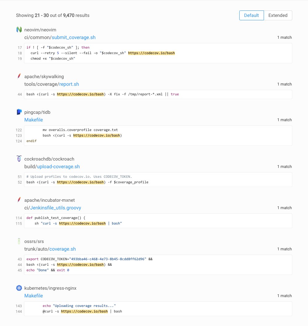 cyb3rops's tweet image. Codecov Hack

Many projects affected, see 


C2 IP 
104[.]248[.]94[.]23
👉 check your logs

YARA Rule
github.com/Neo23x0/signat…
(that&apos;s how I&apos;ve found it - in a VT Retrohunt)

Malicious shell script
virustotal.com/gui/file/9b0b7…