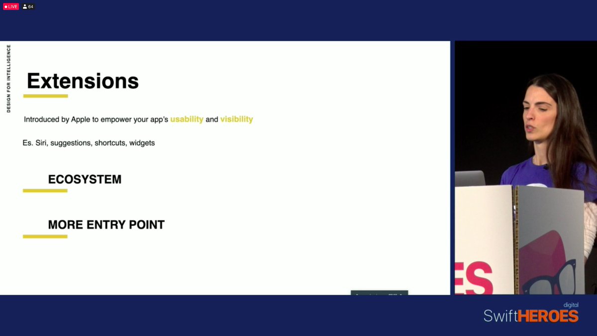 swiftheroes_it's tweet photo. Francesca Mondelli, iOS Developer @ Synesthesia, is on stage with "DESIGN FOR INTELLIGENCE: CUSTOMISE YOUR WIDGETS"

@FrancescaMonde3 @synesthesiait #SwiftHeroes​ #SwiftConnected​ #directtoyourdevice #ios #apple https://t.co/e4abzZjWie