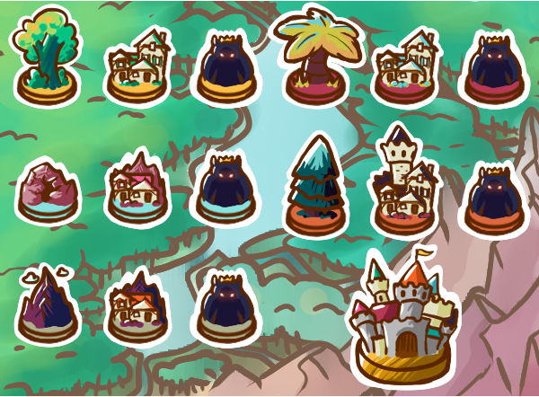 FruitSpreadable's tweet photo. Our artist is working on the world map right now, check out these awesome icons! 🌍🏘️🌲
Next week we'll reveal a larger part of our overworld, so stay tuned!
#screenshotsaturday #gamedev #indiedev #indiegame #yinaworbie #spreadablefruit #godotengine #godot https://t.co/HyVmJYEhY4
