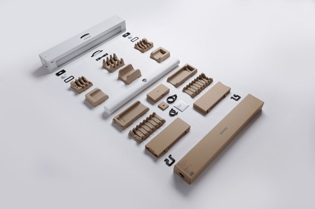 Check it out, Arc sound bar packaging 👌🏾we are hiring a Senior ID, packaging exp. !!#packagingdesign #IFaward #design #sustainablepackaging