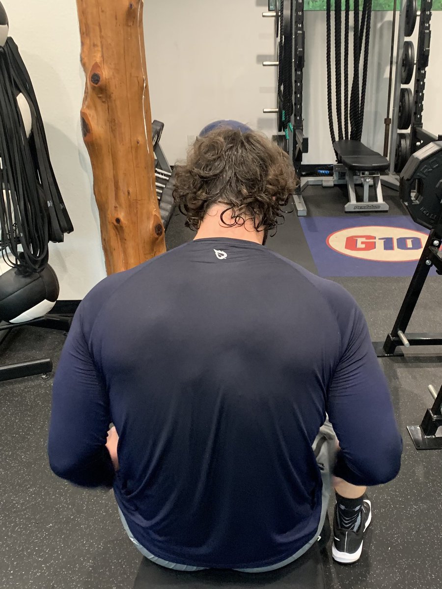 G10Academy's tweet photo. @RyanBecker97 signed NFL contract on Tuesday, back to work in his @baleafsports gear today! How we got there is how we will stay there! #g10strong #g10ready #g10legend #nflbound🏈 @AtlantaFalcons 🏈 @SMUMustangs 🔴🔵 @KGsKids1 @theKCG18 @KalahariResorts @_SportsTrust https://t.co/tiizVRj5UA