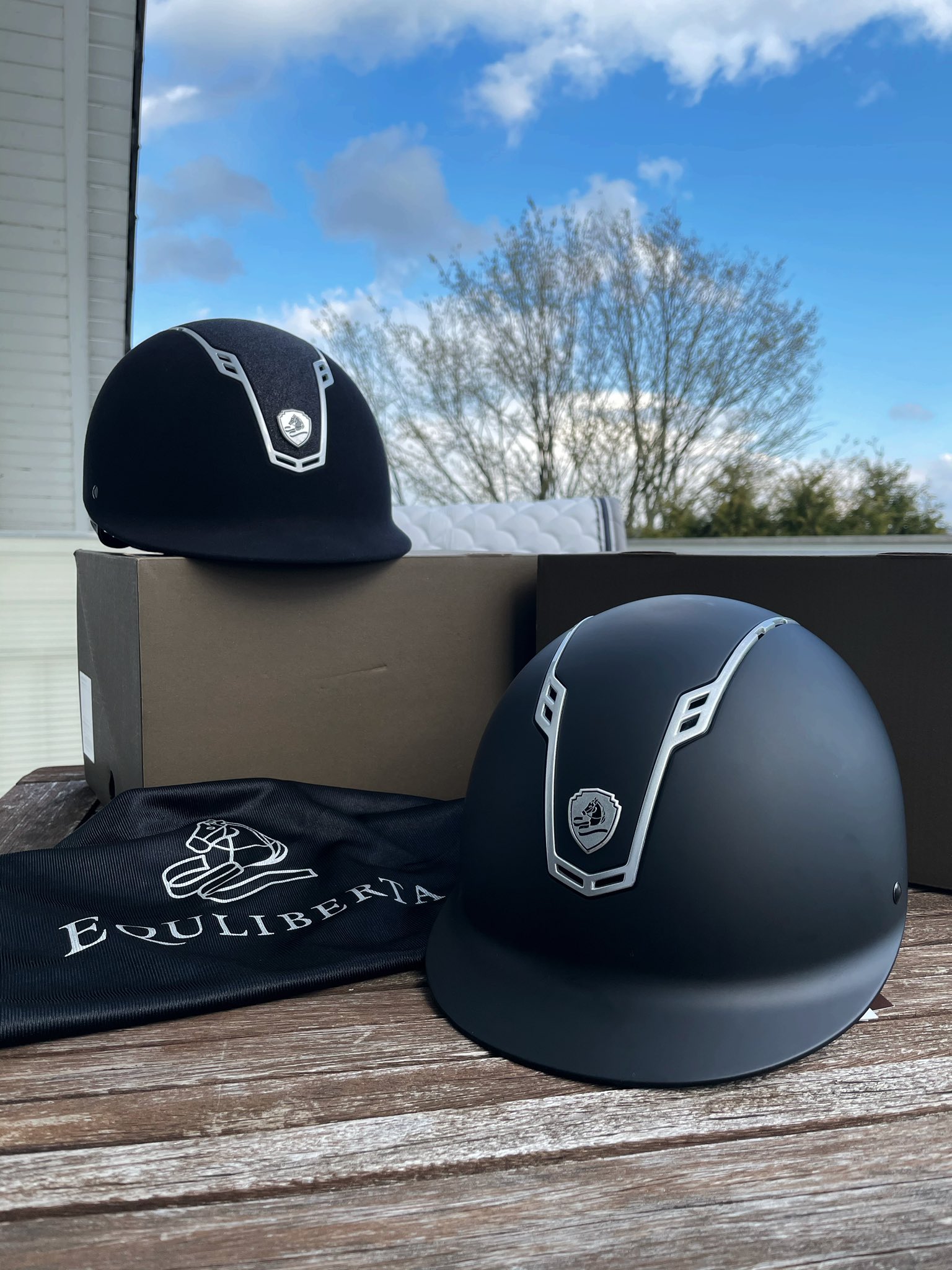 Fairplay 問題 乗馬ヘルメット ベルベット 黒 