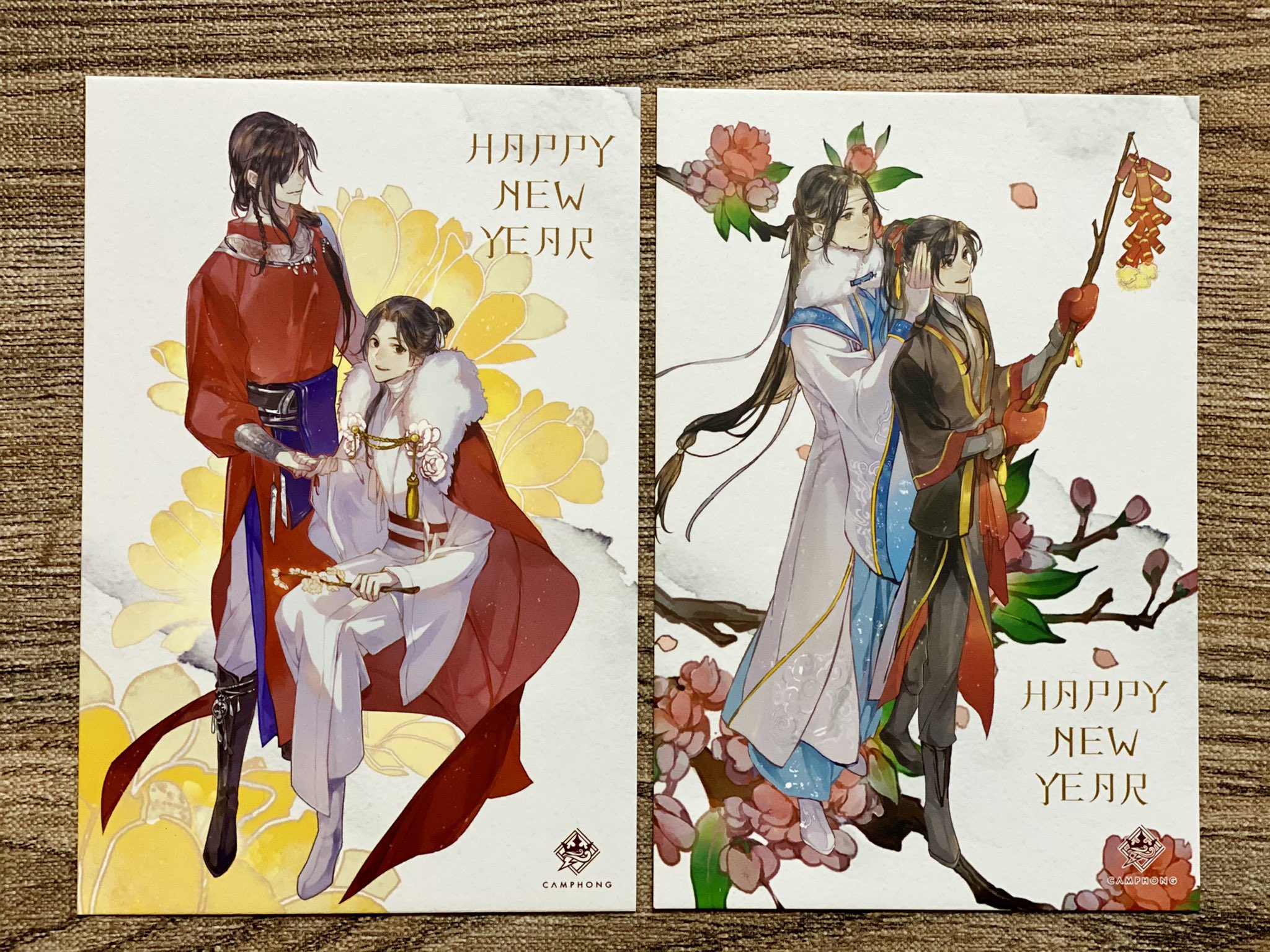 日出的小太陽 直筆サイン入りカード 魔道祖師 天官賜福 忘羨 大婚イラスト