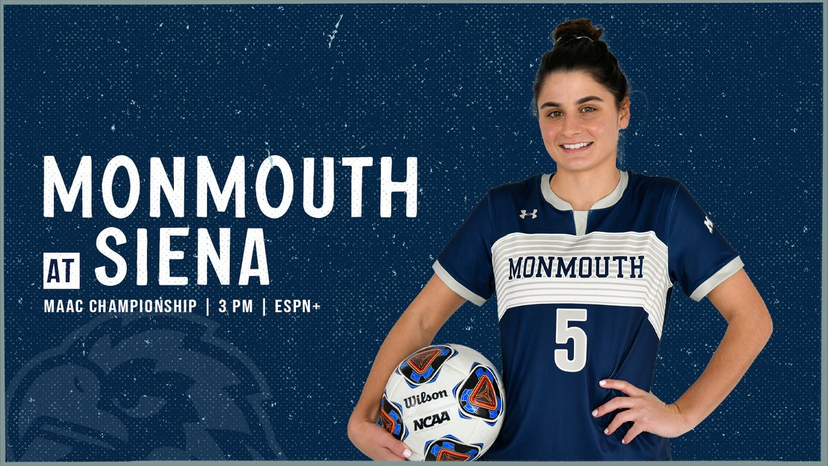 MonmouthWSOC's tweet photo. MAAC Championship. Enough said.

🕒 3 PM
🆚 @SienaWSoccer 
📊 https://t.co/mSeaWCViOX
📺 https://t.co/aH8DOIw6gk https://t.co/2z8tqxvgGo