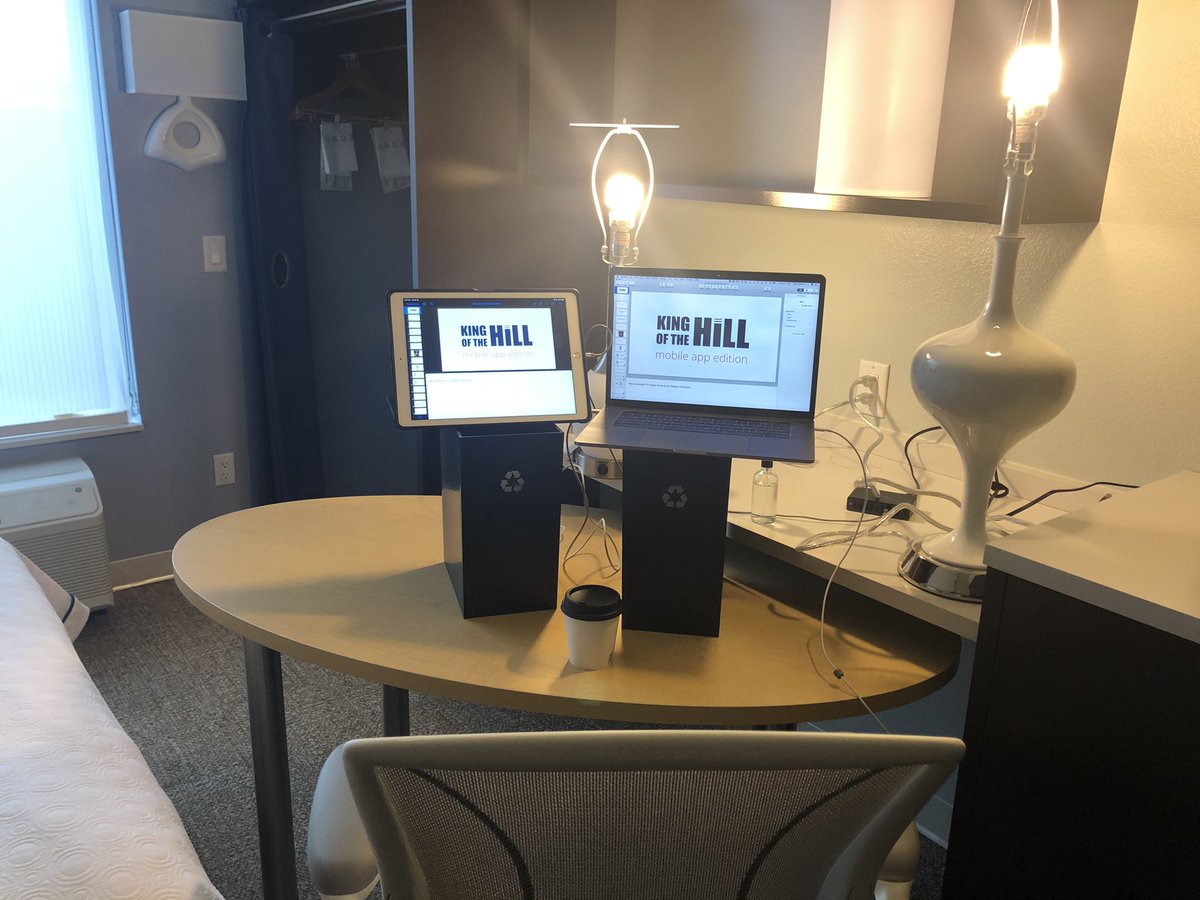 Sometimes you have to improvise. Flight cancellation has me stuck without my studio setup for my speech today with the <a href="/ohiobankers/">Ohio Bankers League</a> Maybe my opening line is “coming at ya’ live from a Home2 Suites next door to the DFW airport!”