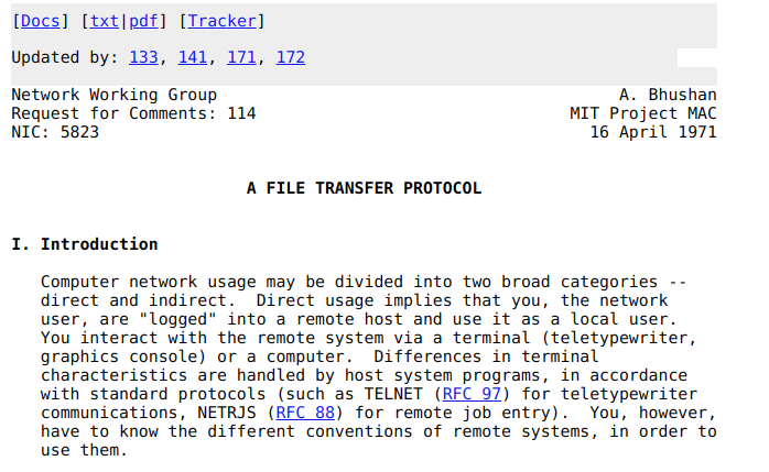 nixcraft's tweet photo. 16 April 1971 - FTP was released. So FTP is 50 years old, and you can say it was the original cloud for file storage ;) https://t.co/bUl8YP3T4j Do you still use FTP? I do. You know, download random stuff and packages, but they are now replacing HTTPS. https://t.co/nDBGxNSl5U