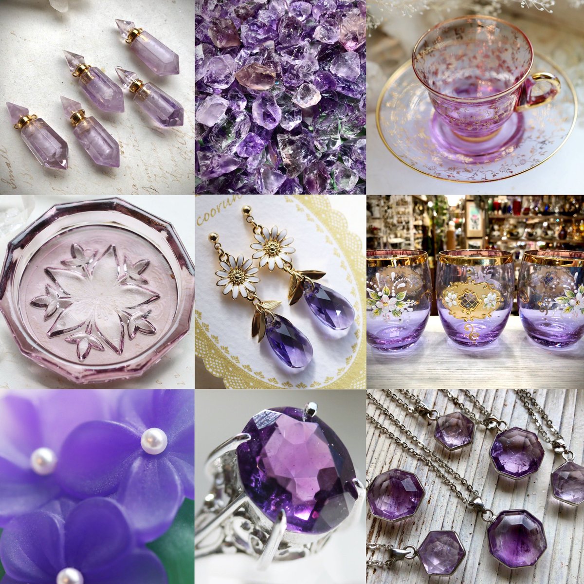 海福雑貨 紫色のものいろいろ