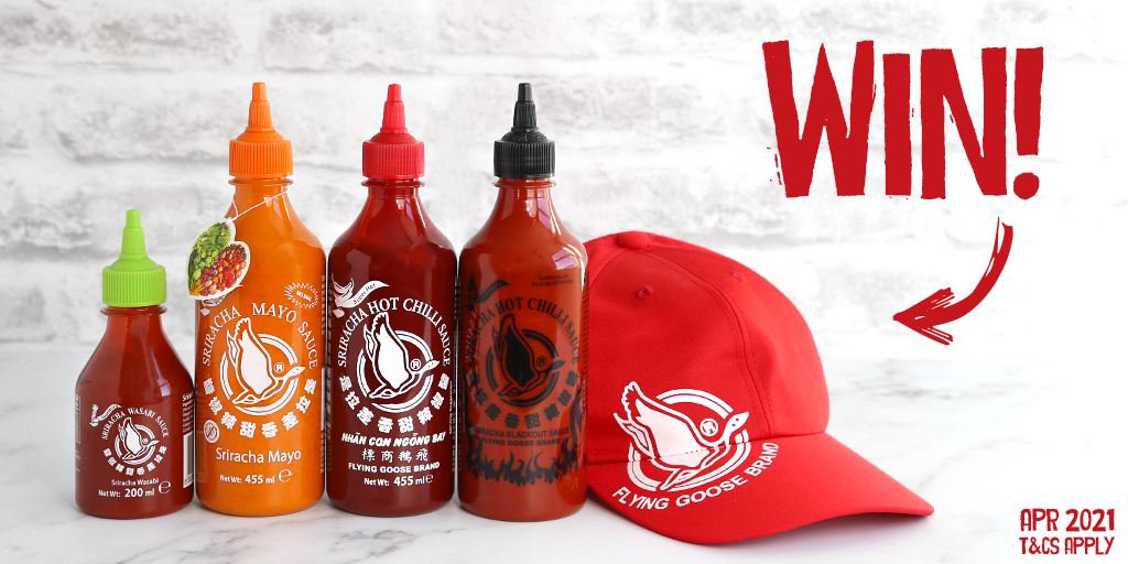 Sriracha_FG's tweet photo. FOLLOW + RT for your chance to #WIN this handsome bundle of Flying Goose goodness including 4 bottles and Cap 🙌

#Competition #FreebieFriday https://t.co/3RYxAN3poa