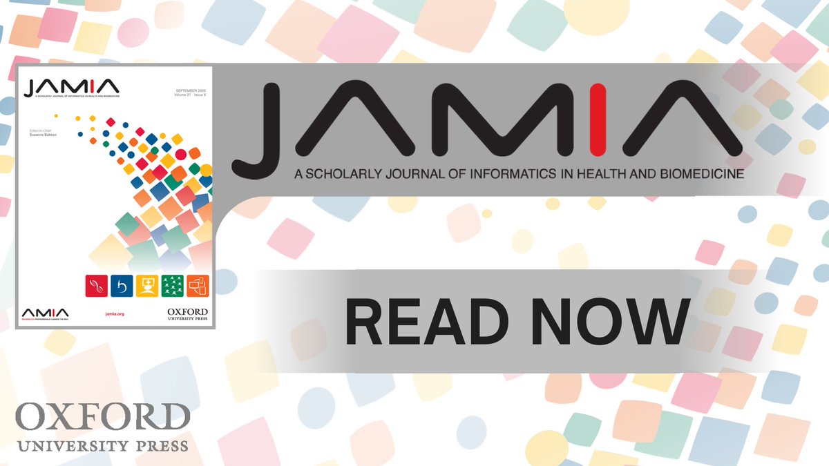 AMIA (@amiainformatics) on Twitter photo A new article in #JAMIA reviews CancelRx: a health IT tool to reduce medication discrepancies in the outpatient setting. Featuring authors <a href="/WattersonTL/">Taylor L. Watterson</a>, <a href="/ramlyed/">Edmond Ramly PhD</a>, <a href="/MichelleChuiPhD/">Michelle Chui</a> & more from <a href="/UWNursing/">UW-Madison Nursing</a> and <a href="/uwsmph/">UW School of Medicine and Public Health</a>. #patientsafety #implementationscience
ow.ly/8fxe50EmMC0 A new article in #JAMIA reviews CancelRx: a health IT tool to reduce medication discrepancies in the outpatient setting. Featuring authors <a href="/WattersonTL/">Taylor L. Watterson</a>, <a href="/ramlyed/">Edmond Ramly PhD</a>, <a href="/MichelleChuiPhD/">Michelle Chui</a> & more from <a href="/UWNursing/">UW-Madison Nursing</a> and <a href="/uwsmph/">UW School of Medicine and Public Health</a>. #patientsafety #implementationscience
ow.ly/8fxe50EmMC0
