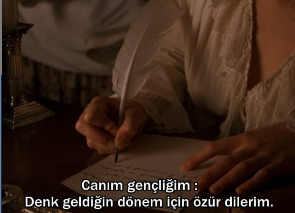 ''Canım gençliğim, denk geldiğin dönem için özür dilerim..''