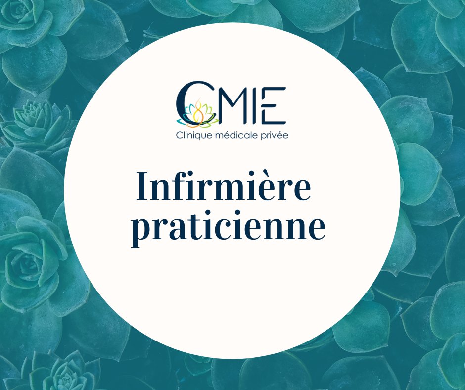 Le CMIE recrute infirmiers praticiens et infirmières praticiennes. Plus de détails pour postuler ici: clinique-cmie.com/informations-p… #Job