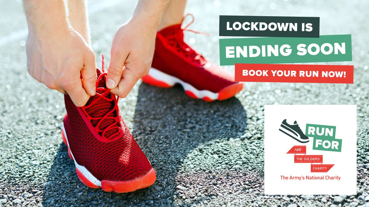 Lockdown is ending soon! We need your grit &amp; determination to help raise vital funds for soldiers, veterans and their families 💂. From 5k to marathons, we have charity spaces available for all abilities 💪.
See more 👉 bit.ly/32g4QQb
#Running | #ForSoldiersForLife