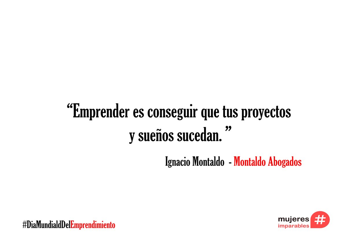 mujer_imparable's tweet photo. 📣 #MujeresImparables en el #DíaMundialDelEmprendimiento. 💪

🗣 ¿Qué es para ti #emprender?

👉 Nos lo cuentan los #emprendedores @evacaravaca @jaimenunezc Ignacio Montaldo e Inma Peña.

#emprendimiento #talento #yoemprendo #pasiónporemprender https://t.co/icaDyO5tED