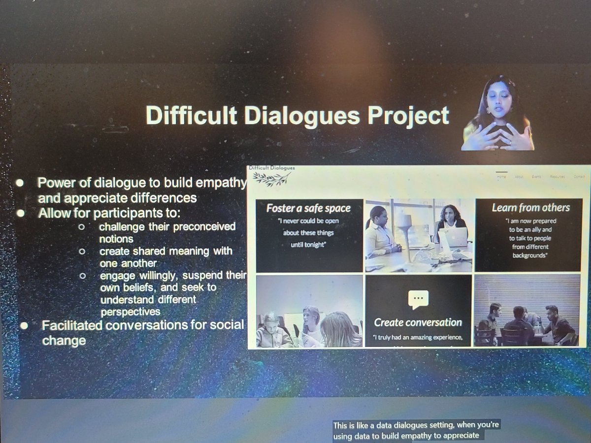 VictorPiercey1's tweet image. @DrSrivi: using data and #DifficultDialogues to build empathy. @qsideinstitute #Data4Justice