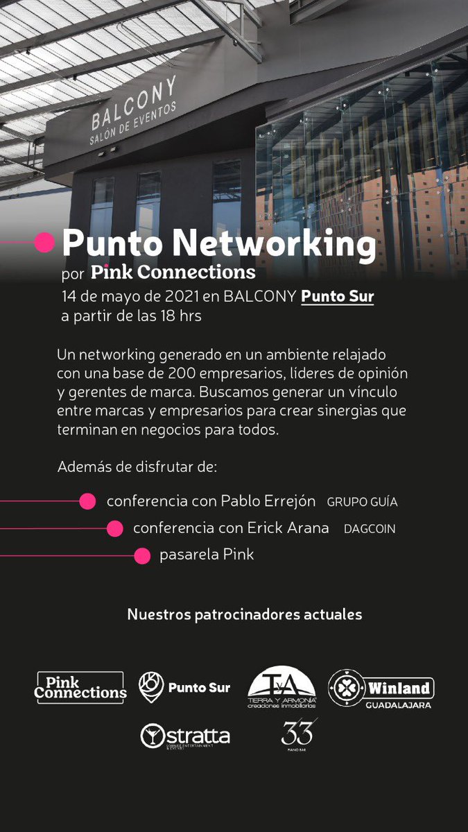fernandaenvivo's tweet photo. Voy a tener el privilegio de ser MC de este “Networking” para crear un vínculo entre marcas, personas y empresarios en Jalisco.
#PinkConnections
Si te interesa asistir búscame por fa vía INBOX, el ingreso es GRATUITO, pero con previo registro. https://t.co/hR6kM0gGlJ