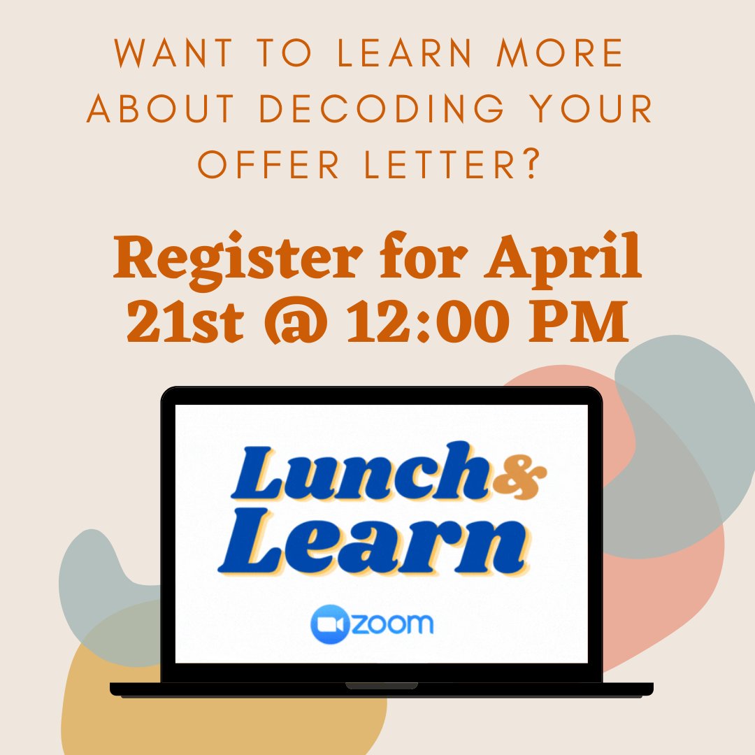 Tip 4: Join RCAN and Renee Swift from @NazarethCollege for more tips on decoding the offer letter!📝Registration in bio #rcsd