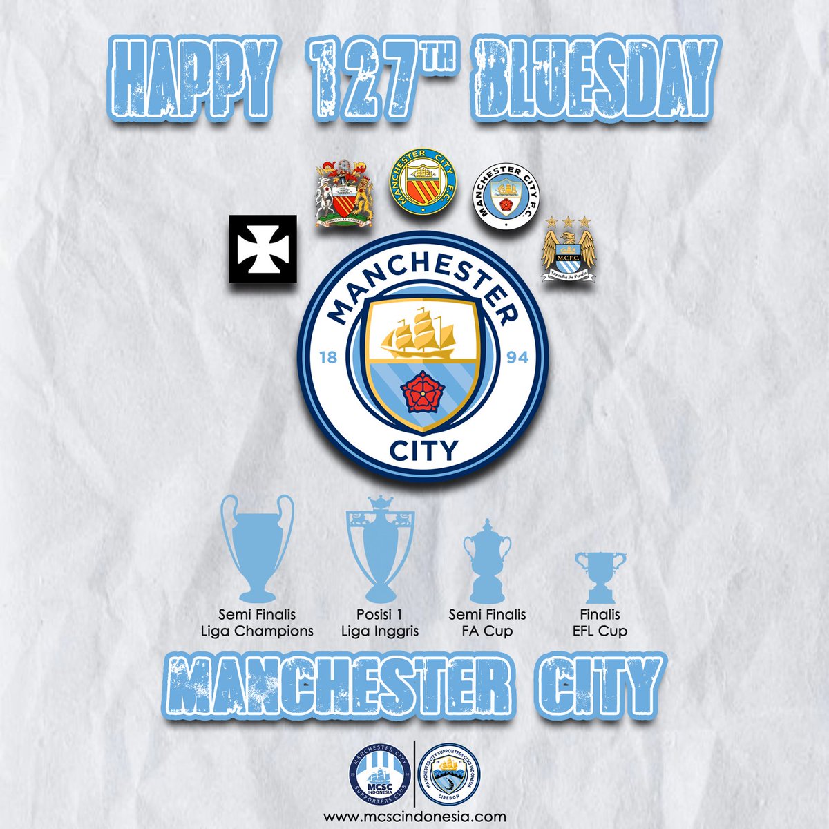 HAPPY BLUESDAY MANCHESTER CITY