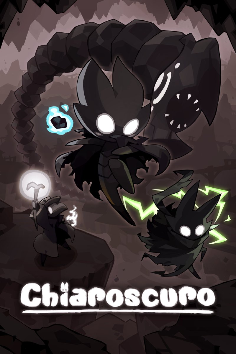 I want to give a huge thank you to <a href="/Nikingply/">Jaya Ply</a> for designing another gorgeous promotional art for Chiaroscuro!🤩👁️

#indiegame #chiaroscuro #gameart #metroidvania