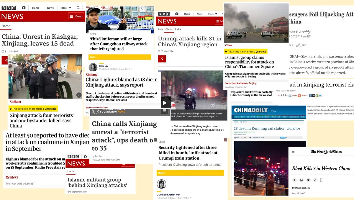 Now let's come to the "inaccuracies". So according to Roberts it's "Wrong!"to say terrorism was spiraling out of control" and remains a threat. But this collage of media headlines of attacks from 2010-2016 suggests otherwise.
