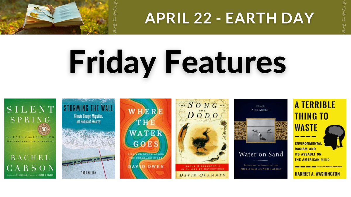 It’s time for another #FridayFeatures but this week we’re focusing on #EarthDay! Learn more about any of these titles here: library.fandm.edu/fridayfeatures Have suggestions for us to feature this month? Send us a message!