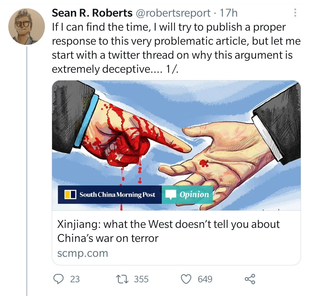 I'm curious which propaganda outlet is eventually going to publish this thinly-veiled terrorism apologia.The only thing that's missing is the donation link at the end.A  #thread  https://twitter.com/robertsreport/status/1382739592101650443?s=20