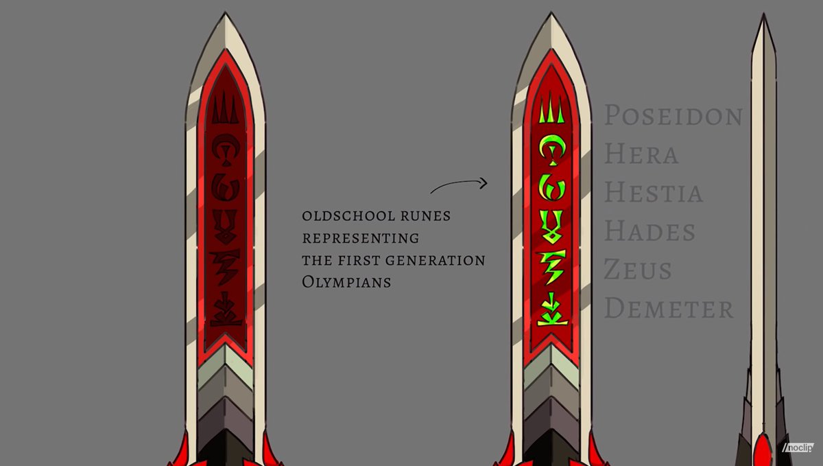 MotherMuchy2's tweet photo. Just going over the @noclipvideo art and music documentary for #Hadesgame with a fine toothed comb to collect some references
Here's some #zagreus and #stygius refs as well as the pretty in pink Elysium weapons including what looks like #theseus' weapons on the right side https://t.co/fBfqUsVhWU