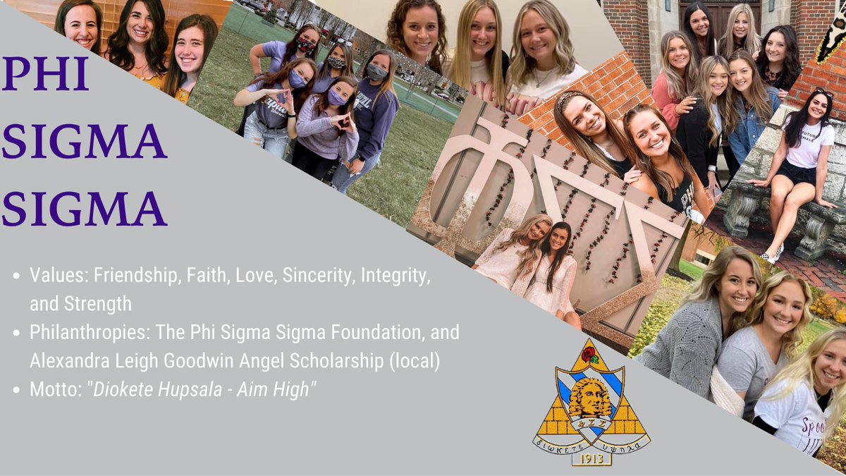 CapInvolvement's tweet image. Our last social sorority to feature is Phi Sigma Sigma! Phi Sig is a sisterhood of friendship and they hold several different events every year. They actually have an event tonight! Check out their Instagram &amp;amp; Twitter for more info. @PhiSigAtCapital