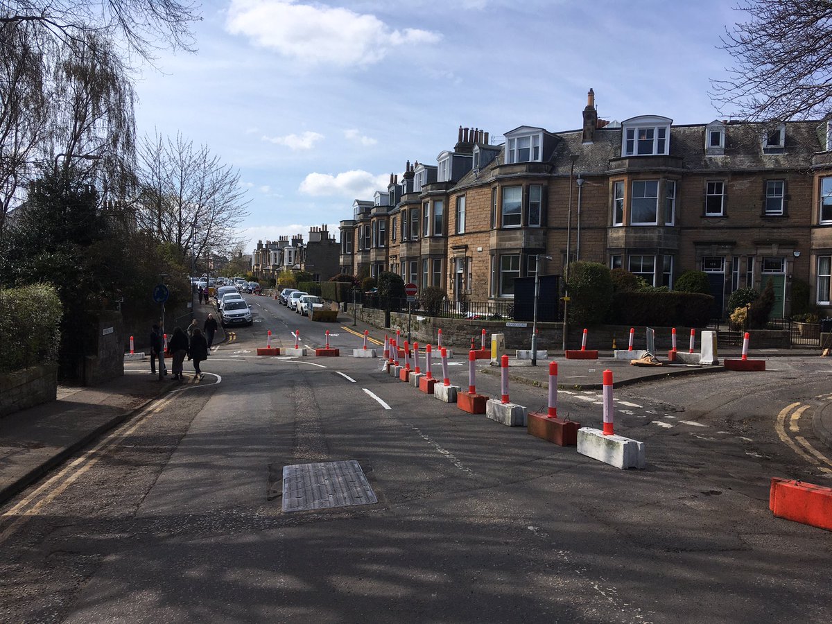 New diagonal modal filters installed at the southern end of Greenbank to Meadows Quiet Route. 👇👇