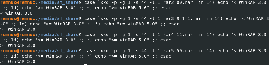 1nternaut's tweet photo. Did you ever have to investigate data exfil by multiple adversaries that used different versions of WinRAR for data exfil? You might get lucky and be able to use the one-liner below to map the .rar files found to the approx. WinRAR version used by each adversary.
#BlueTeamTips https://t.co/mKPbqqlP6V